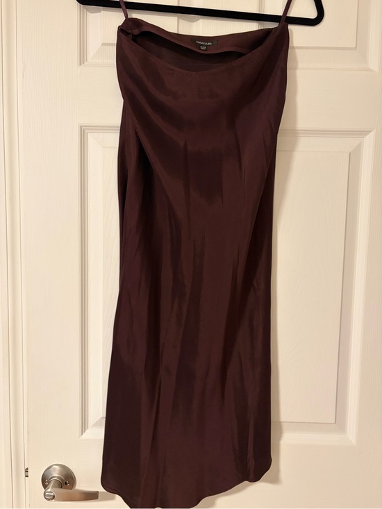 Emanuel Ungaro Dresses & Skirts - Emanuel Ungaro Plum Satin Midi Slip Skirt